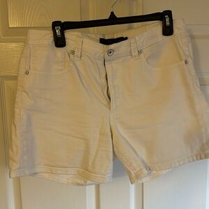 Calvin Klein White Jean Shorts
